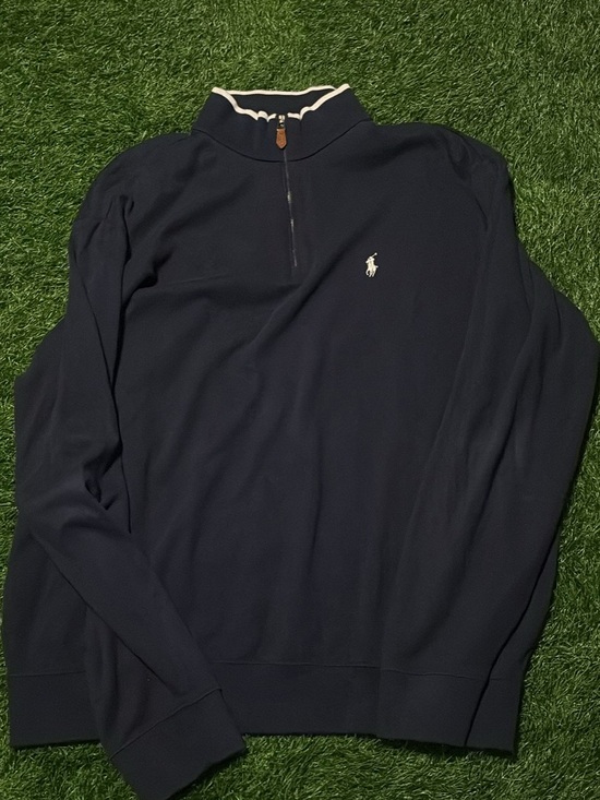 Ralph Lauren Other - Polo by Ralph Lauren Men's Navy Quarter-Zip Sweater XL